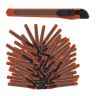 Komplektis 100 ehitusnuga 1x1,8x13cm, oranž/must/hõbe
