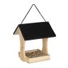 Lindude söögimaja 25,5x23x21cm., helepruun/must