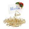 Набор из 48 карточек/визитниц "Треугольник" 2х2,5х2,5 см., цвет золотистый.