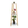 Lillealus 3 riiuliga 98x35cm., helepruun/valge värv