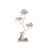 Kraapimispuu 59x59x178cm, halli/valge värvi