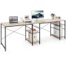 Письменный стол 151x151x75см, светло-коричневый/черный цвет