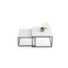 Kohvilaud Twin 70x70x42cm / 60x60x36 cm, must