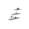 3-osaline riiul Lewit 30x15 / 45x15 / 60x15 cm, hall
