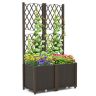 Поднятая грядка 80x40x140см, коричневого цвета
