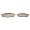 Set of round trays Saturn, 2 pcs, Ø 33 × 2 cm; Ø 27.5 × 2 cm
