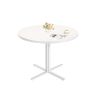 Round dining table VASAGLE KDT082W01, for 4 people, Ø 80 × 74.8 cm