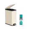 SONGMICS Automatic Trash Can, 50 l, Sand, 51.6 × 64.8 × 25.5 cm