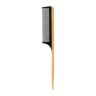 Bambusest juuksurikamm ACTIVESHOP Loft NN-09, Puidutooni/must, 22 × 2,5 cm