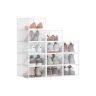 Shoe boxes SONGMICS LSP312, 12 pcs, Transparent, 33.2 × 23 × 14.5 cm
