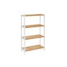 Vannitoa riiul 26x60x100cm., helepruun/valge