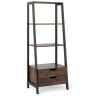 Vabalt seisva riiul 52x40x134cm, musta/pruuni värvi