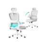 SONGMICS OBN041B01 Office Chair, Gray, 64 × 116–135 × 71.5 cm