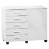 VASAGLE office container, 5 drawers, 80 × 65 × 40 cm