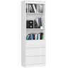Kontoririiul R60 CLP, 3 sahtlit ja 2 riiulit, valge, 60 × 180 × 35 cm