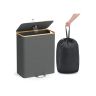 SONGMICS RRB513G01 bottle collection container, 95 l, 52.5 × 70.5 × 38.5 cm