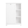 Vannitoa kapp 60x37x86cm., valge/hõbedane