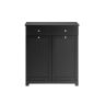 Vannitoa kapp 2 pesukorviga 78x38x91cm., must/valge