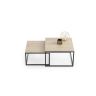 Kohvilaud Twin 70x70x42cm / 60x60x36 cm, beež