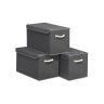 SONGMICS storage boxes, 3 pcs. with lids, 50 × 30 × 30 cm