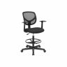 Ergonoomiline kontoritool käetugedega, must