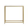 Konsoollaud 80x30x75cm., kuldne/valge värv