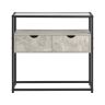 Kummut 81x35x78cm., hall/must värv