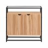 Kummut 81x35x78cm., helepruun/must värv