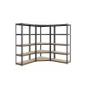 Полка для хранения 40x250x180 см., светло-коричневая/черная