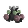 SONGMICS dumbbell set with holder, 6 pieces