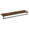 Riiul 28x109x13,2 cm, must/pruun