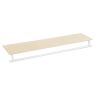 Riiul 28x109x13,2 cm, valge/helepruun