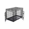 Metallist kahe uksega koerapuur 122 x 81 x 76 cm, suurus XXXL, must