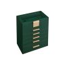 Шкатулка для украшений 16,3x25,1x29 см., темно-зеленая