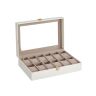 Коробка для часов 20,2x30,2x7,8 см., цвет белый/кремовый