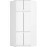 Nurgariidekapp AKORD S100, 6 ust, Valge, 100/100 × 235 × 50 cm