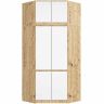 Nurgariidekapp S100, 6 ust, tamme/valge, 100 × 235 × 50 cm