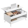 Coffee table VASAGLE LCT254L01, 2 drawers, 4 compartments, 100 × 58.5 × 50 cm