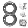 Malmist jahvatuskettad VEVOR MP-03G, 2 tk, 150 × 150 × 5 mm