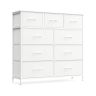 SONGMICS chest of drawers, 4 fabric drawers, 98.8 × 95.2 × 30 cm