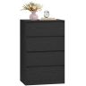 VASAGLE Kailyn chest of drawers, 4 drawers, 40 × 97.4 × 60 cm