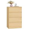 VASAGLE Kailyn chest of drawers, 4 drawers, 40 × 97.4 × 60 cm