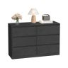 VASAGLE Kailyn chest of drawers, 6 drawers, 40 × 119.4 × 75 cm