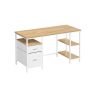 Computer desk VASAGLE LWD047B16, 2 shelves, 140 × 76 × 60 cm