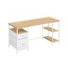 Computer desk VASAGLE LWD047B16, 2 shelves, 160 × 76 × 60 cm