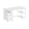 Computer desk VASAGLE LWD047B16, 2 shelves, Black, 140 × 76 × 60 cm