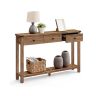 VASAGLE console table, 3 drawers and shelf, 120 × 76 × 24 cm