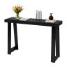 Konsoollaud VEVOR ZH616, 2 tasandit, Must, 118 × 81 × 30,5 cm