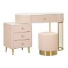 SHARON vanity table with pouf, 120 × 75 × 40 cm