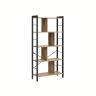 Riiul 29,1x74x154,5cm., helepruun/must